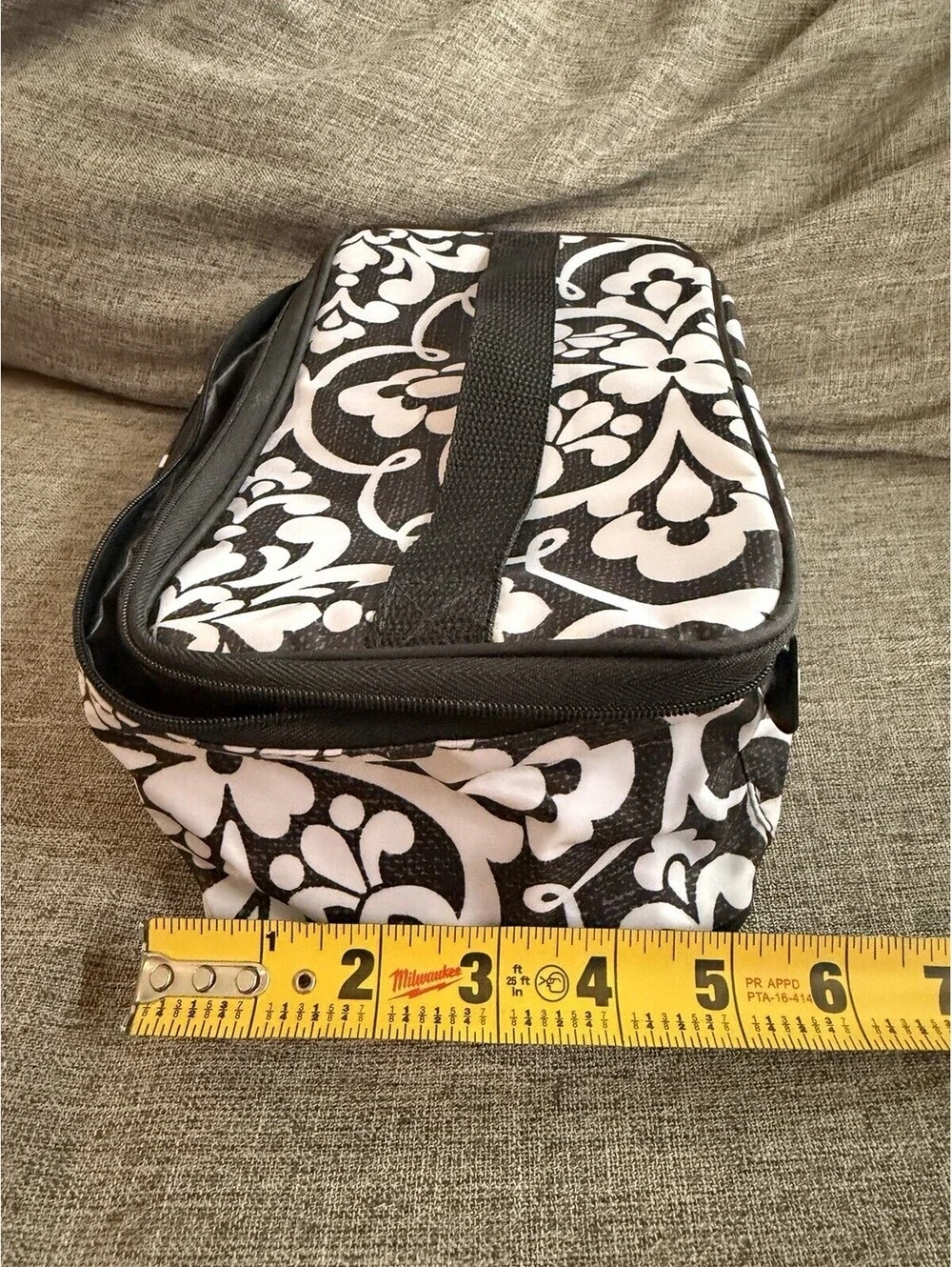 Thirty One Glamour Case In Black Parisian Pop Cosmetics Travel Plastic Lined